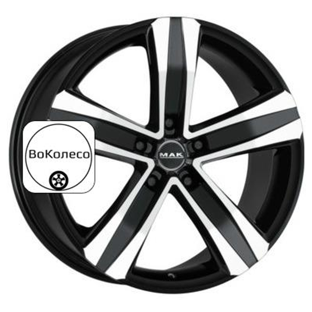 7x17/5x160 ET60 D65,1 Stone 5 T Black mirror MAK