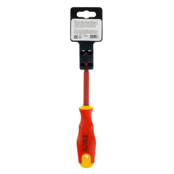 Отвертка диэлектрическая PH2 х 100 мм, CrV, до 1000 В, двухкомпонентная рукоятка Сибртех