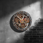 Автоматон Bite 1682 Circle Старый металл – настенные часы в стиле стимпанк
