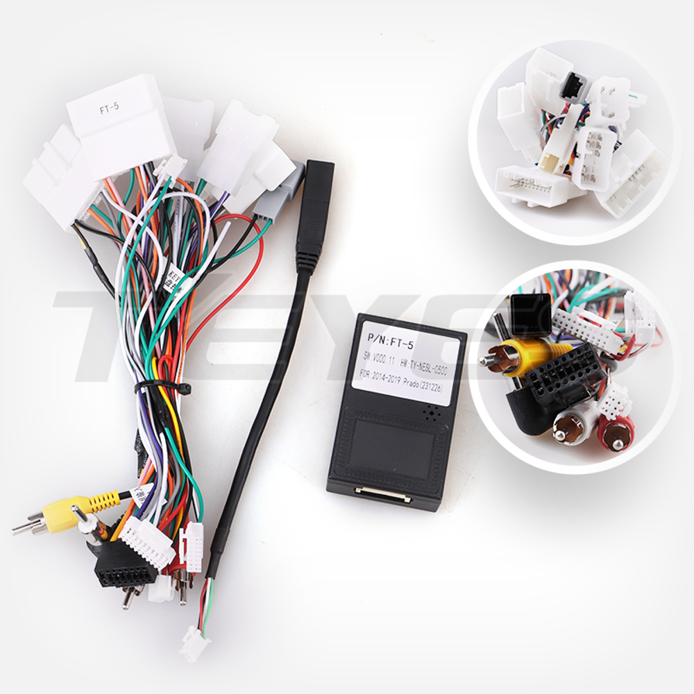 Комплект с разъёмами 12.3" Toyota Land Cruiser Prado 150 2013-2017 F2 - Car-Smart LUX-PRA13F2