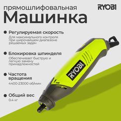 Прямошлифмашина Ryobi ONE+ RRT18-0