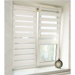 Рулонная штора День-ночь Масо РБ, 160х48 см, шир.крепл. 52 см, бел, СРШ-01МК-41602