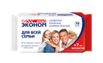 Салфетки влажные SMART Эконом для всей семьи Универсальные 77 шт