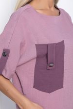 Платье Кайла люкс с карманом (сирень) П10874 LT Collection