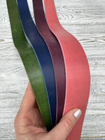 Ременная заготовка Миссури МС13 цв. Фиолетовый, толщ. 3,3-3,5 мм