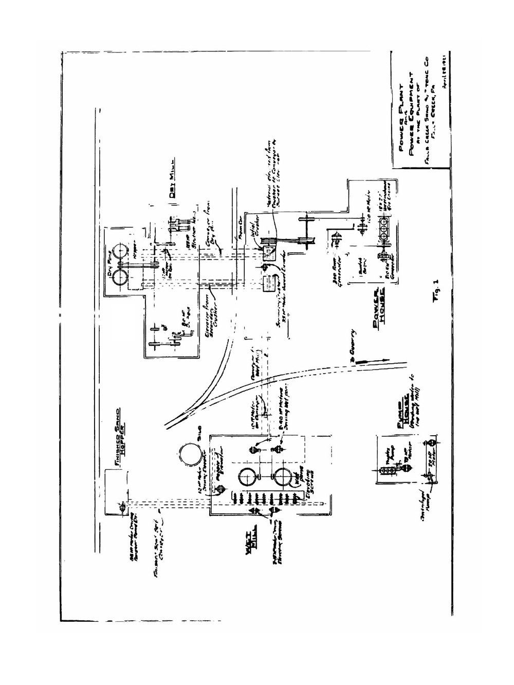 Investigations with recommendations of power and power costs in plant no. 2, Falls Creek Sand and Stone Co. | R. B. Ambrose
