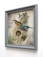 Картины на стену интерьерная на холсте 4 шт, 23*23 см