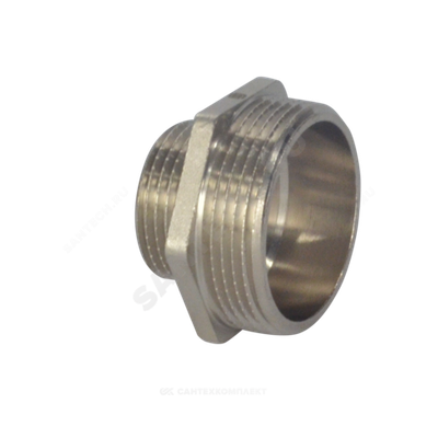 Ниппель латунь никель переходной Ду 25х20 (1"х3/4") НР SantechSystems