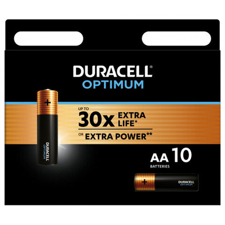 Батарейки Duracell 5014071 АА алкалиновые 1,5v 10 шт. LR6-10BL Optimum