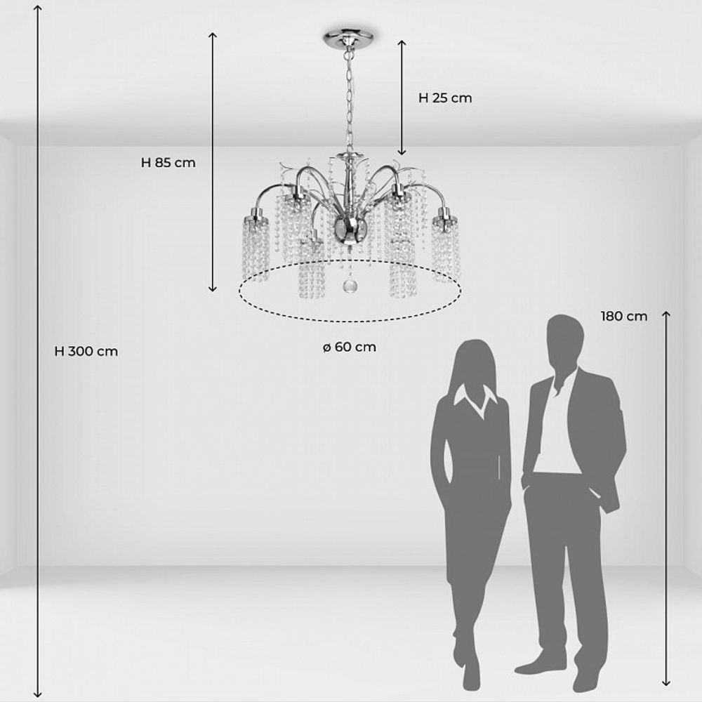Подвесная люстра De City Бриз 24 111017706
