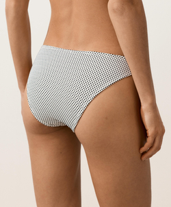 OYSHO Классические трусики-бикини с жаккардовым узором в горошек, светлый экрю