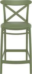 Полубарный стул Cross 65 см, зеленый