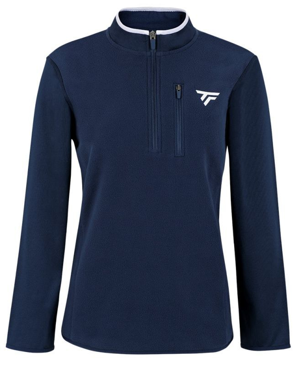 Женская Кофта теннисная Tecnifibre Polar Quarter Zip - небесный