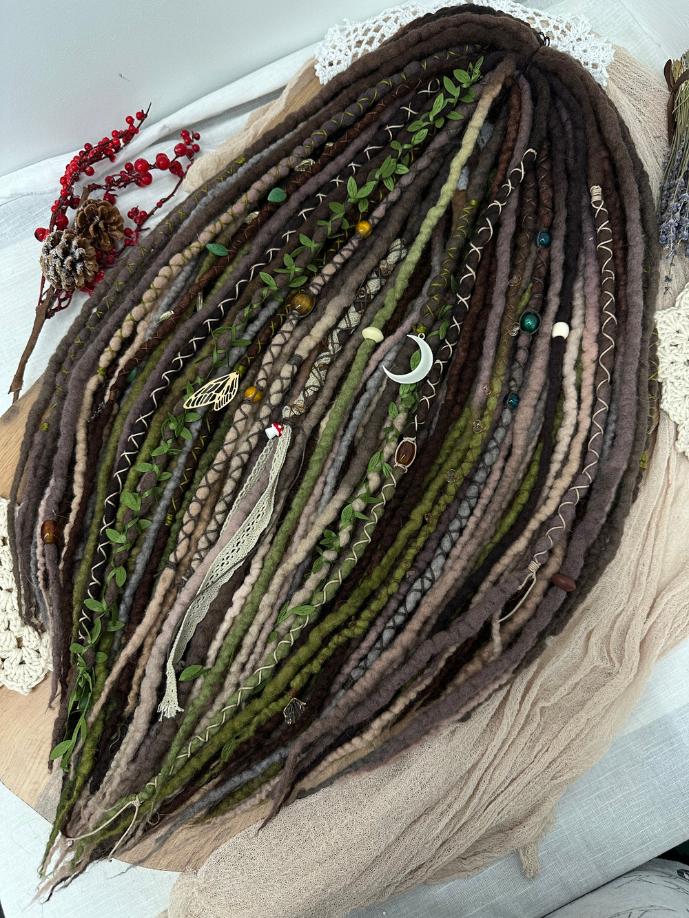 Фактурные войлочные дреды