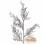 Ветка хвойная «Морозный иней» 50 см, Серебро