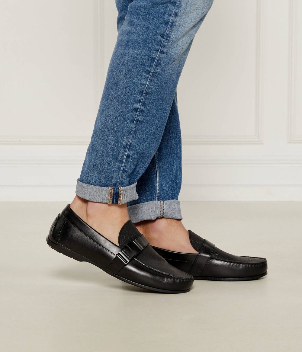 Кожаные мокасины driver w Calvin Klein - черный(HM0HM01628)