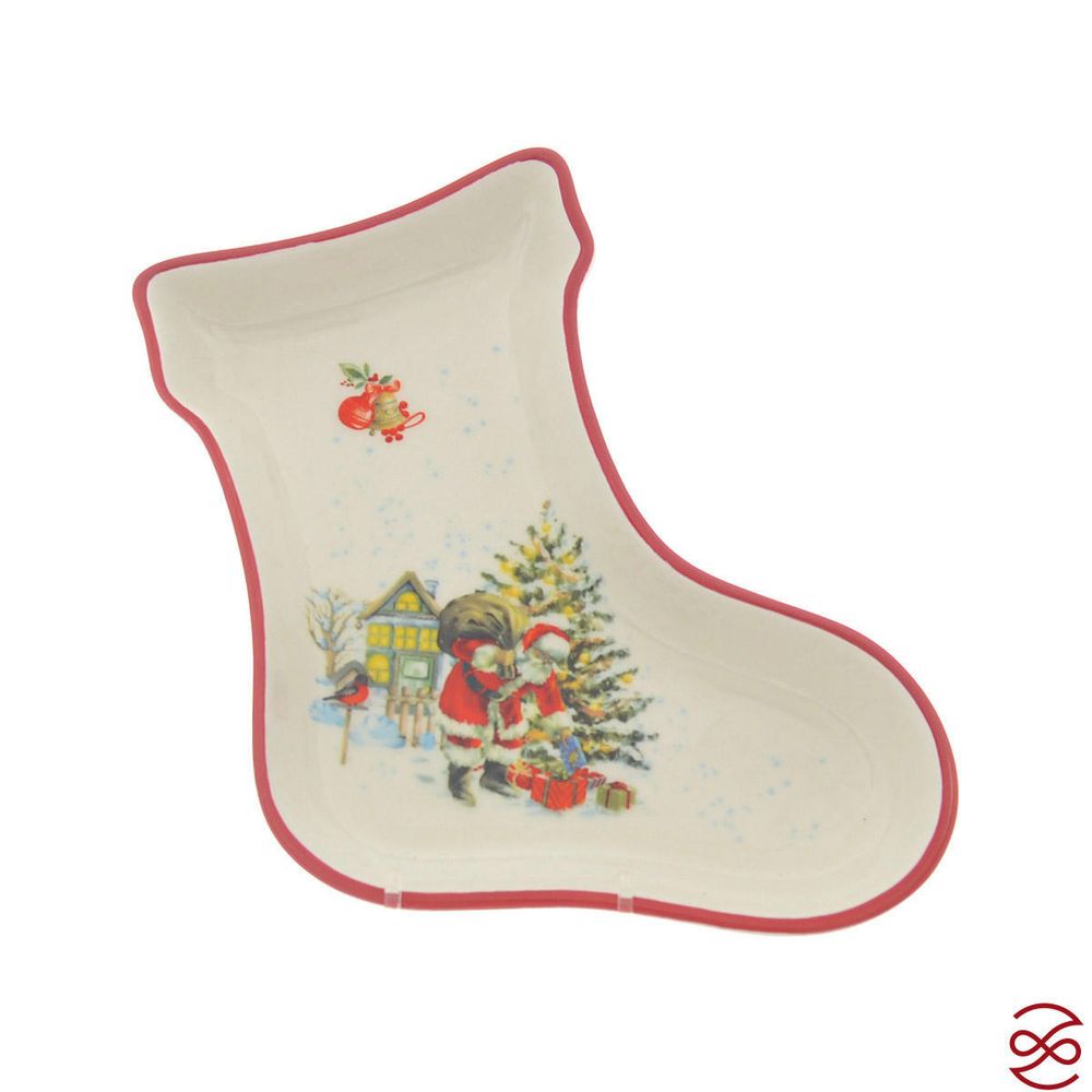 Блюдо сервировочное сапожок Repast Санта 26*20*3,6 см