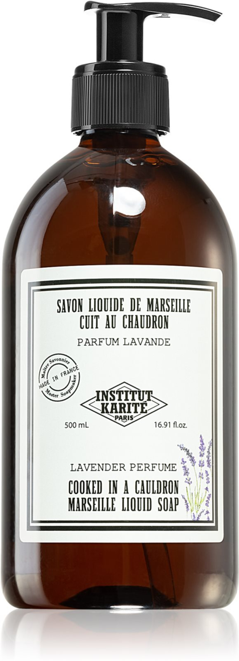 Institut Karite Paris Lavender Marseille Liquid Soap - жидкое мыло для рук /   500  ml  / GTIN 3760091909657