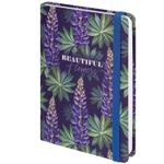Ежедневник недатированный с резинкой А5 (145х203 мм) BRAUBERG твердый 128 л. "Beautiful Flowers" (2 штуки в упаковке)