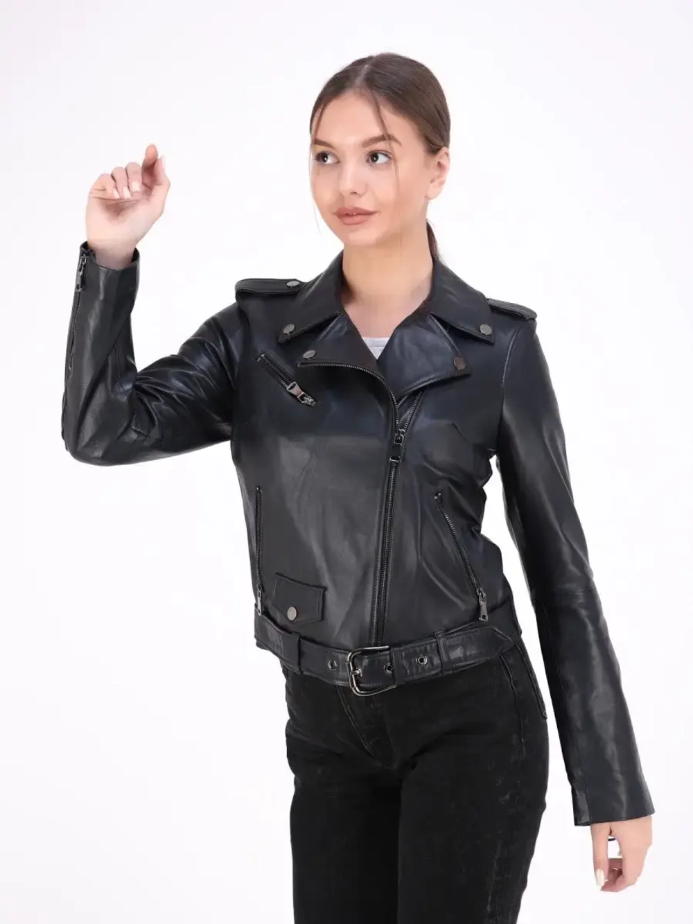 Косуха кожаная из натуральной кожи Турция