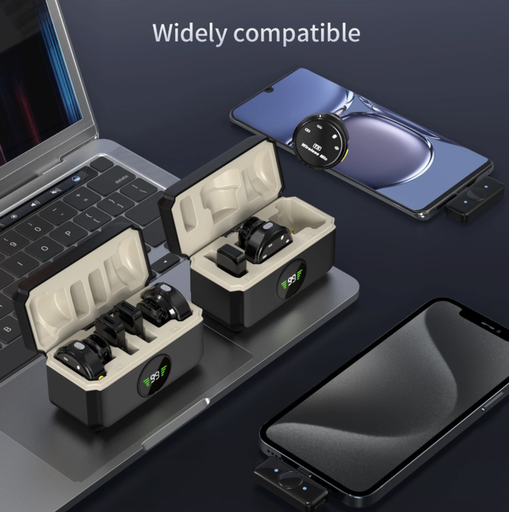 Микрофон беспроводной Xiaomi Funsnap Wireless Microphone A6S, Type-C + Lightning