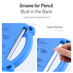 Чехол для детей на планшет iPad Mini 6 2021 и Mini 7 от от Dux Ducis, серия Panda Series Case