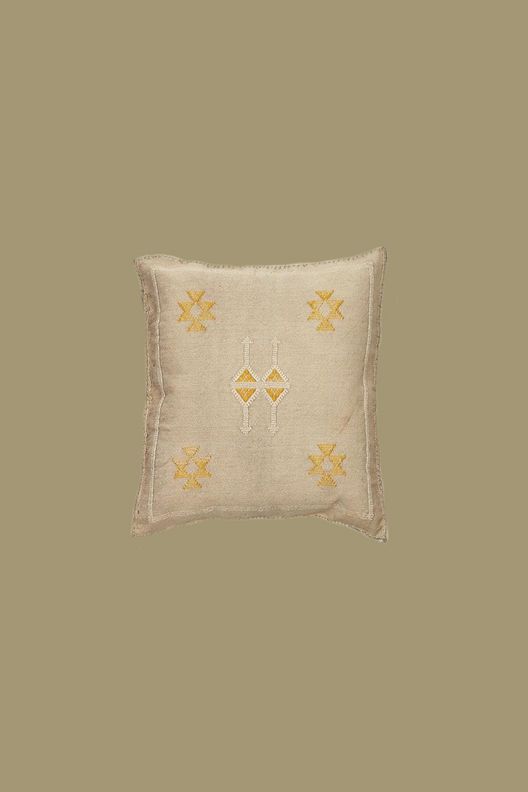 Подушка из шёлка алоэ вера Denim Gris / Nomad Chic