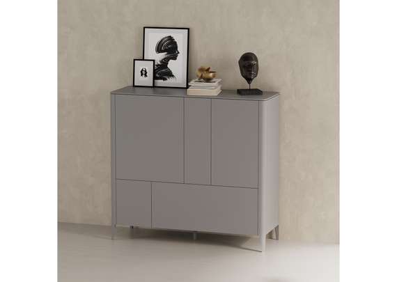 Шкаф Type 3 двери 2 ящика высота 135 см (серый)