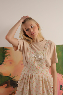 Футболка с фартуком в клетку