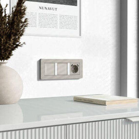 Умный сенсорный выключатель двухклавишный (дымчатый) W4523641/ a069765