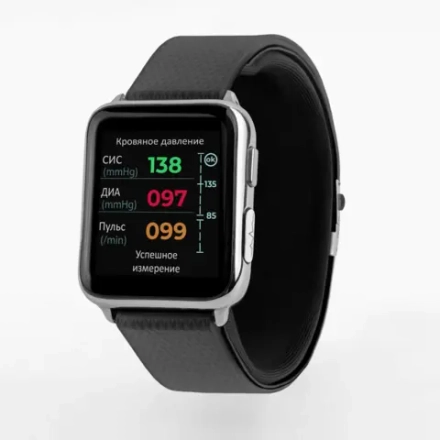 HEALTHBAND Pro №5M умные часы здоровья c тонометром и ЭКГ, серебристый
