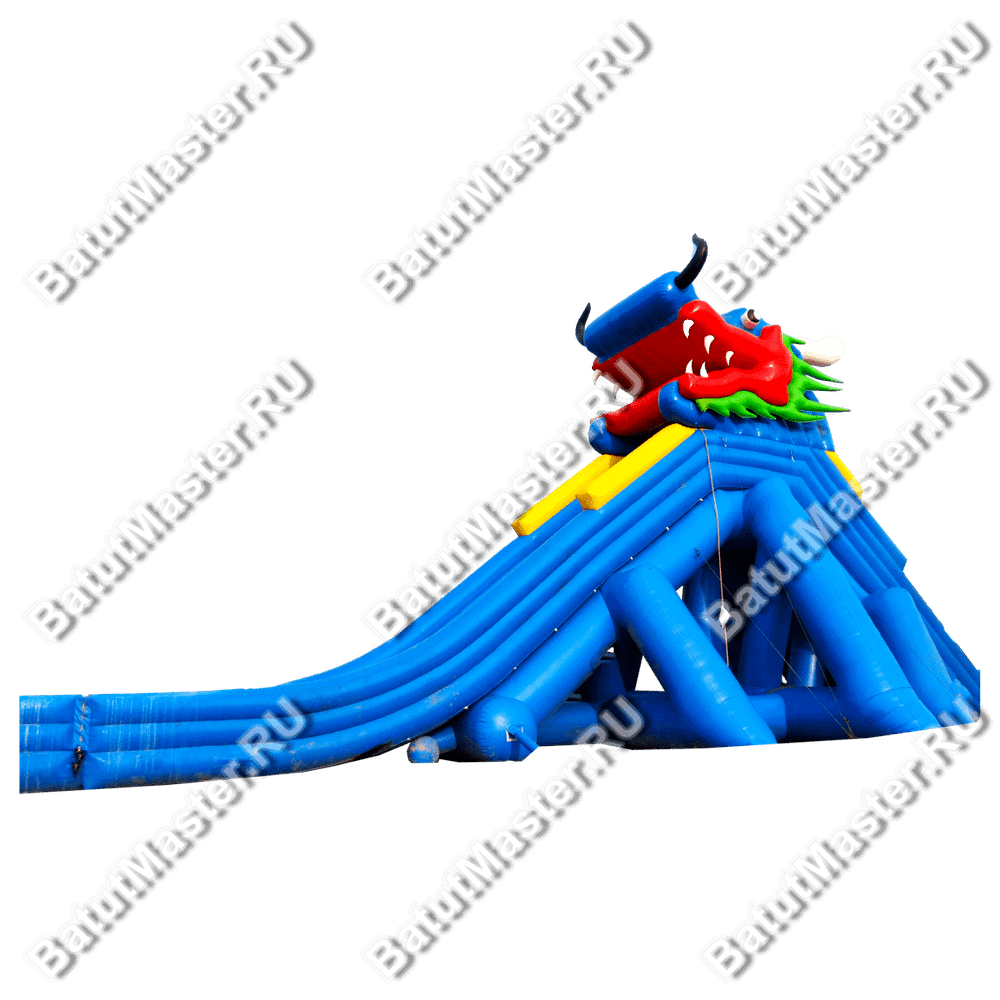 Батут-горка "Дракон из поднебесной", 55*15*13,5 м