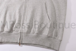 Женская толстовка Vetements серого цвета на молнии