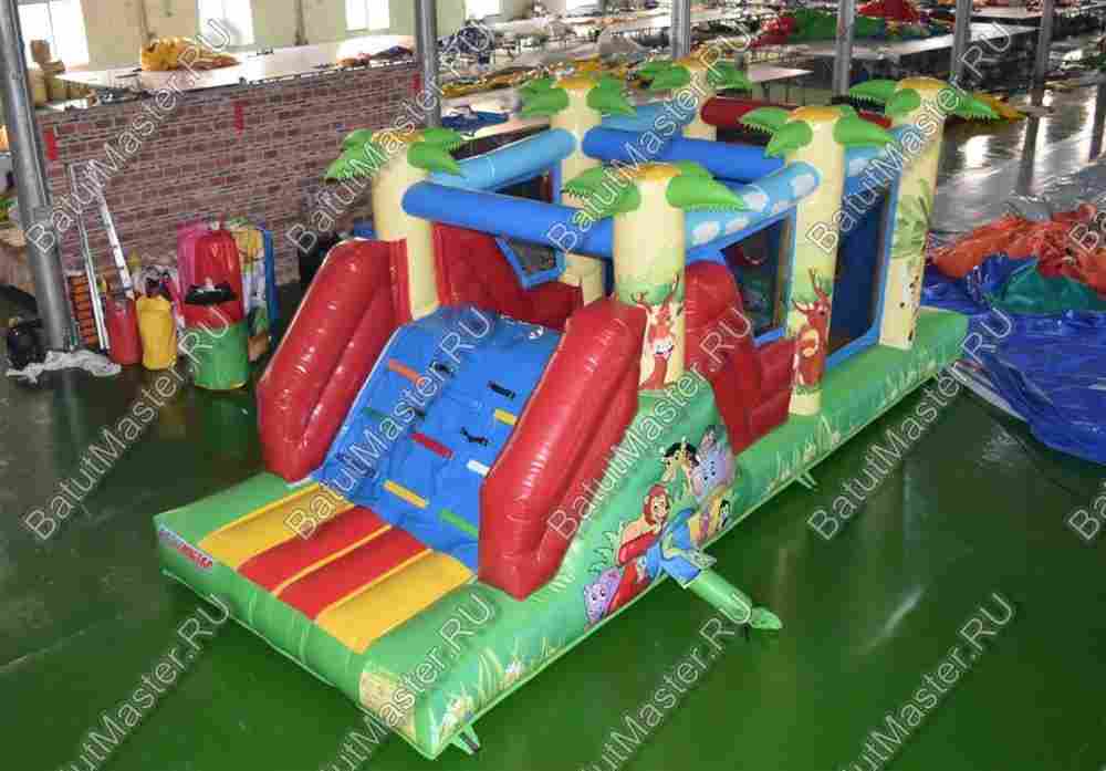 Надувной батут "Джунгли" 8*3*3 м
