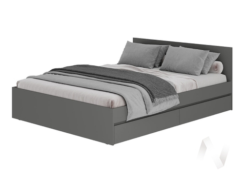 Кровать 1;6 КР-17 МС Симпл (графит)