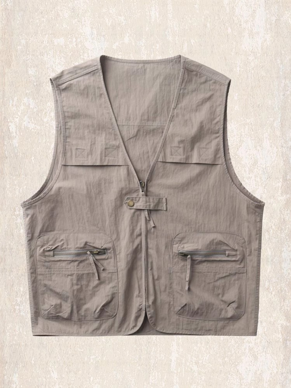 Жилет мужской на молнии от бренда JIELEINUO летний тонкий.