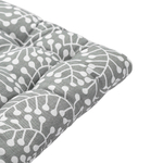 Подушка на стул из хлопка серого цвета с принтом Спелая Смородина из коллекции scandinavian touch, 35х35 см