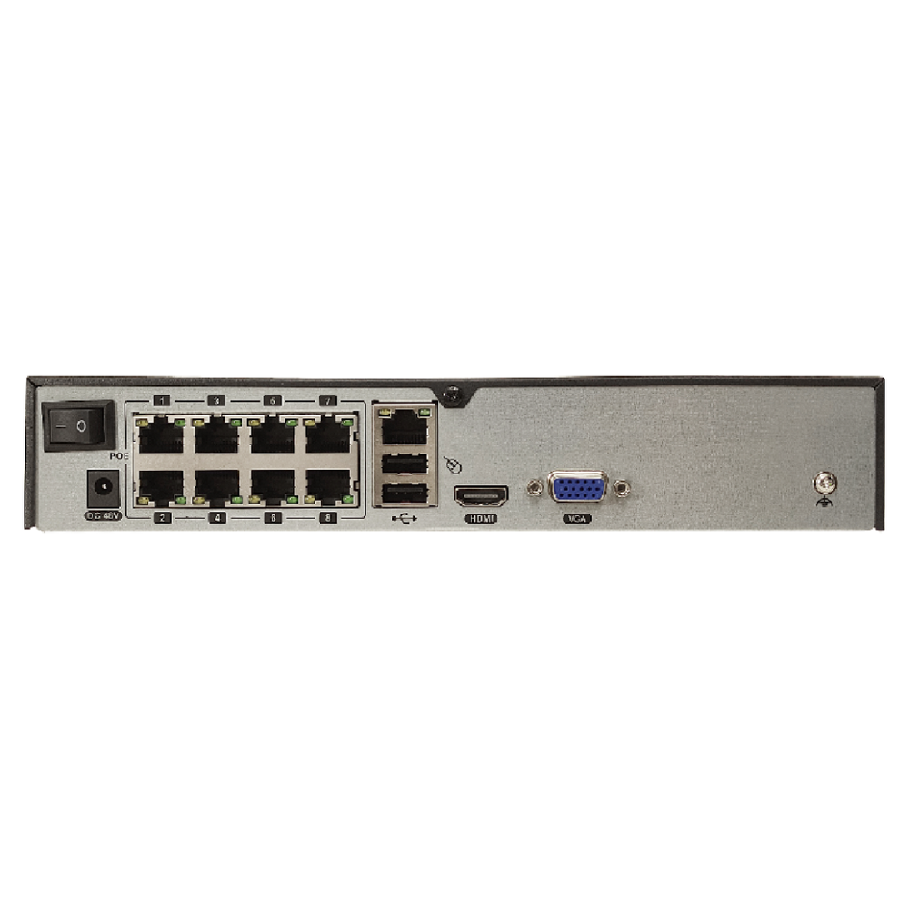 IP Видеорегистратор (NVR) TSr-NV08155P вид сзади