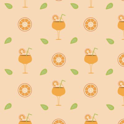 Апельсиновый коктейль на оранжевом.