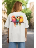 Термонаклейка на одежду, термопринт Птицы