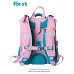 Ранец Först F-Top "Shiny flamingo" 36*28*15 см, 2 отделения, 2 кармана, анатомическая спинка