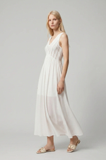 261LB3EDD White midi dress твинсет-3