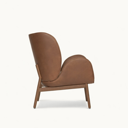 Дизайнерское кресло CUDDLE leather tan