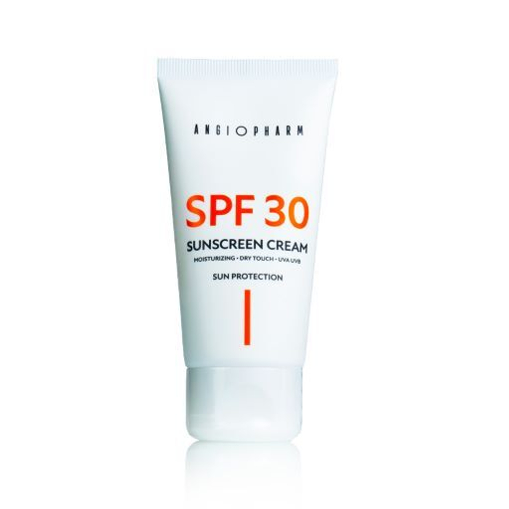 ANGIOPHARM СОЛНЦЕЗАЩИТНЫЙ КРЕМ ДЛЯ ЛИЦА SPF 30, 50 мл. | SUNSCREEN FACE CREAM SPF 30