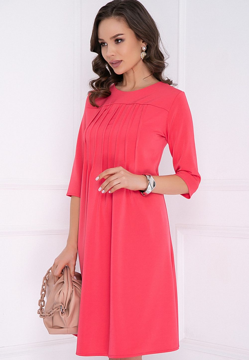 ПЛАТЬЕ МИНОЛЬ (КОРАЛЛ) Bellovera (Акция)