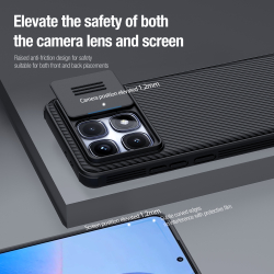 Чехол с защитной шторкой для камеры от Nillkin на Xiaomi Redmi K70 Ultra, серия CamShield Pro Case