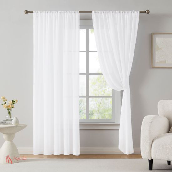 Тюль креп-шифон (Белый)