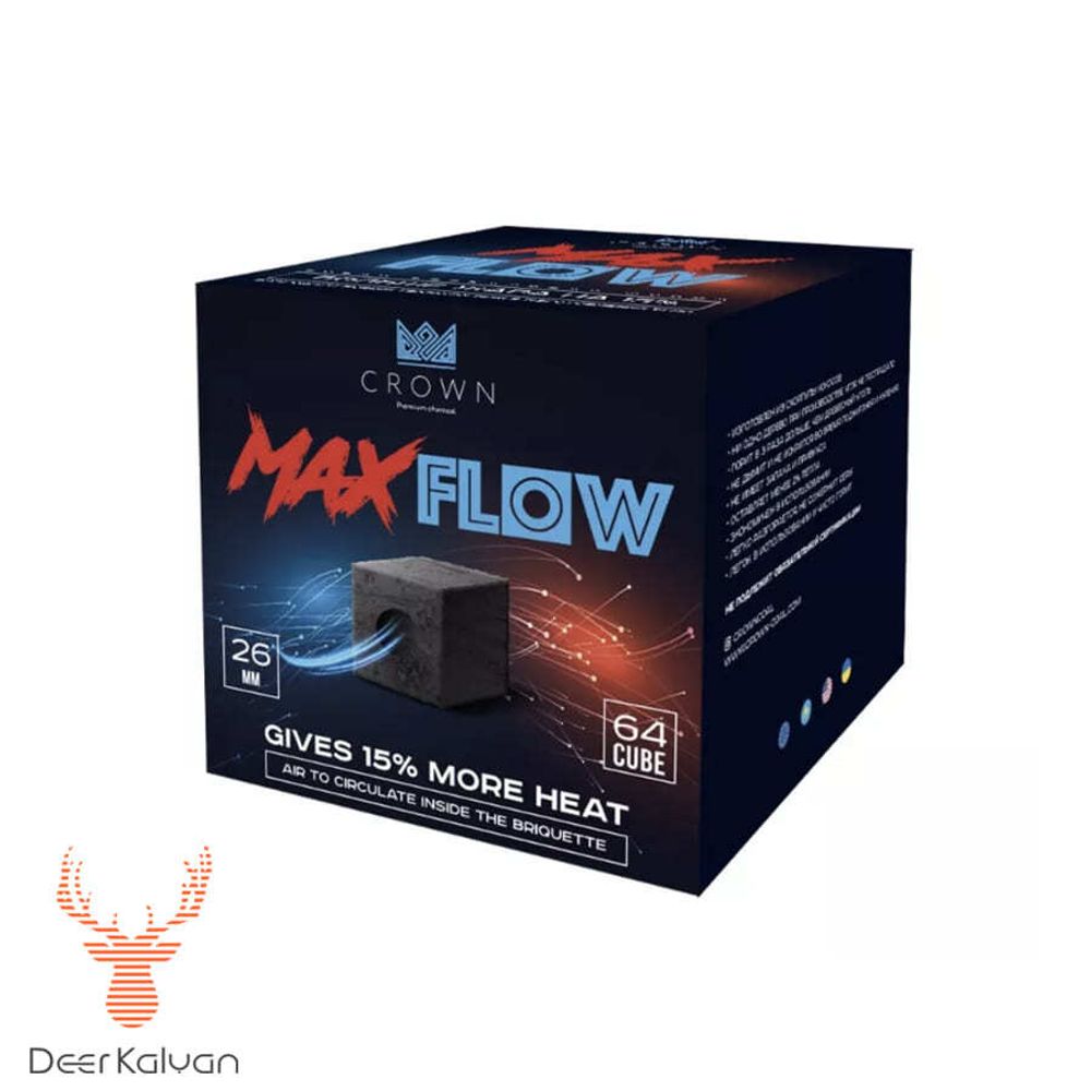 Уголь для кальяна &quot;Crown  MaxFlow&quot; (26 мм.) 64 шт.