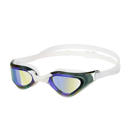 Очки для плав.TORRES Pro, SW-32520MR, зерк.линзы.,белая оправа,дв.рег.ремешок