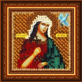 "Икона Святая Влмч.Ирина"-039ПМИ  вышивка